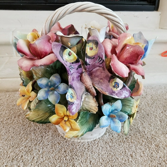 ❤EUC❤ CAPODIMONTE LARGE BASKET - Picture 14 of 16